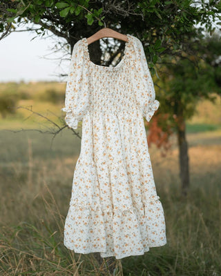 Katherine Dress - Yellow FloralDressesBailey's BlossomsSize: 0-3months