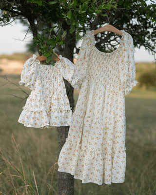 Katherine Dress - Yellow FloralDressesBailey's BlossomsSize: 0-3months