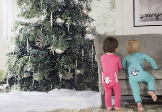 Bamboo Applique Coverall - Glacier Penguin Baby & Toddler Sleepwear