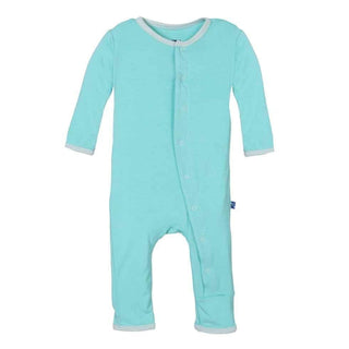 Bamboo Applique Coverall - Kiwi Baby & Toddler Sleepwear