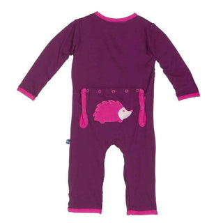 Bamboo Applique Coverall - Melody Hedgehog Baby & Toddler Sleepwear
