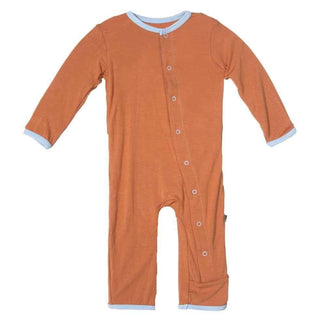Bamboo Applique Coverall Romper- Copper Owl Baby & Toddler Sleepwear