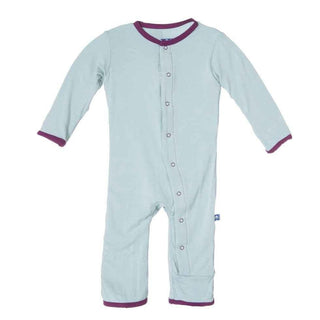 Bamboo Applique Coverall Romper- Jade Record Bird Baby & Toddler Sleepwear