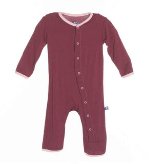 Bamboo Applique Coverall - Scarlet Dino Baby & Toddler Sleepwear