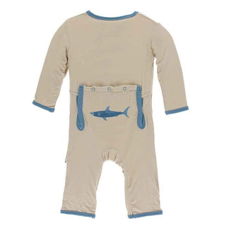 Kickee Pants Burlap Sharks
