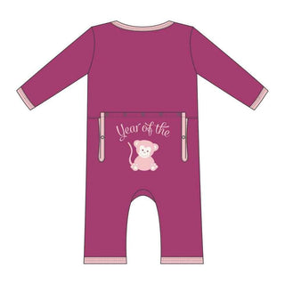 Bamboo Applique Coverall - Year of the Monkey (Girl) Baby & Toddler Sleepwear