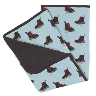 Baby Boys Print Bamboo Stroller Blanket - Spring Sky Boots Swaddling & Receiving Blankets