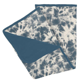 Baby Boys Print Bamboo Stroller Blanket - Deep Sea Tie Dye Swaddling & Receiving Blankets
