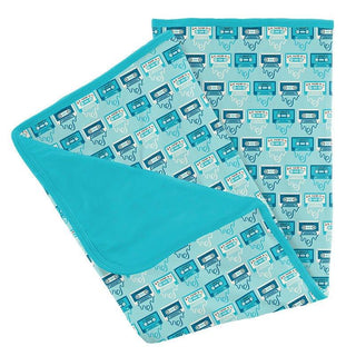 Baby Boys Print Bamboo Stroller Blanket - Summer Sky Mixtape Swaddling & Receiving Blankets