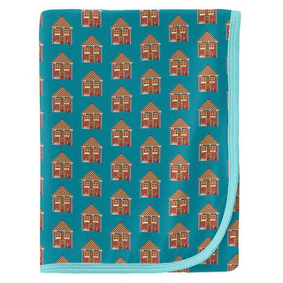 Baby Boys Print Bamboo Swaddling Blanket, Bay Gingerbread - One Size Swaddling Blankets