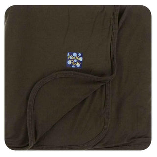 Basic Solid Bamboo Stroller Blanket - Bark, One Size Swaddling & Receiving Blankets