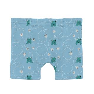 Kickee Pants Boxer Briefs (Set of 3) - Seaside Blue Frogs & Flies, Agave & Fresh Air Fishing | Baby Riddle