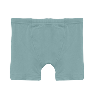 Bamboo Boxer Briefs (Set of 3) - Jade Wavy Lattice, Jade & Fresh Air Frisbee Labs KicKee Pants Size: 2T-3T