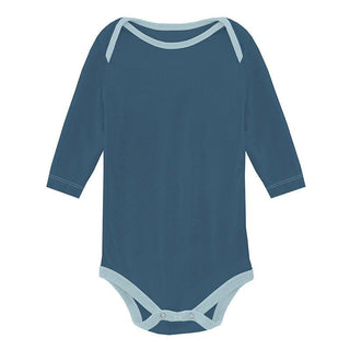 Boy's Print Bamboo Long Sleeve One Piece (Set of 2) - Spring Sky Octopus Anchor & Deep Sea Baby One-Pieces