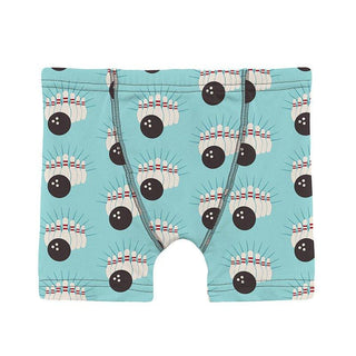 Boy's Print Bamboo Boxer Briefs (Set of 3) - Natural Soda Pop, Summer Sky Bowling & Balloon Toddler Underwear