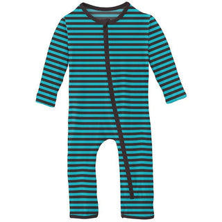 Boy's Print Bamboo Coverall with 2-Way Zipper - Rad Stripe Baby & Toddler Sleepwear