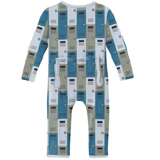 Boy's Print Bamboo Coverall with Zipper - Locker Room Baby & Toddler Sleepwear