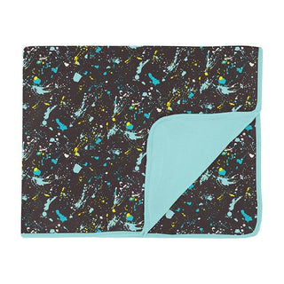 Boy's Print Bamboo Toddler Blanket - Confetti Splatter Paint Swaddling & Receiving Blankets