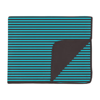 Boy's Print Bamboo Toddler Blanket - Rad Stripe Swaddling & Receiving Blankets