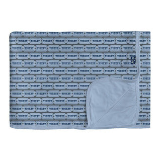 Boy's Print Bamboo Toddler Blanket, Slate Game Tickets - One Size Swaddling & Receiving Blankets