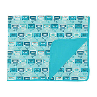Boy's Print Bamboo Toddler Blanket - Summer Sky Mixtape Swaddling & Receiving Blankets