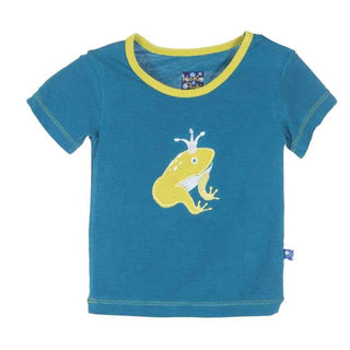 Boys Short Sleeve Applique Tee, Oasis Frog Prince Baby & Toddler Tops