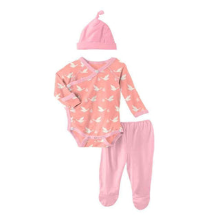Celebration Bamboo Kimono Newborn Gift Set with Elephant Gift Box - Blush Stork Baby & Toddler Outfits