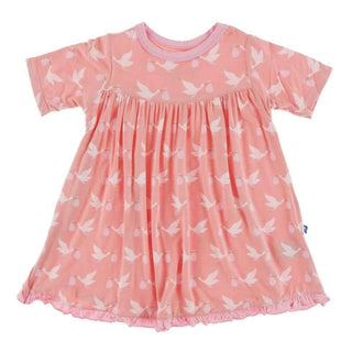 Celebration Print Bamboo Classic Short Sleeve Swing Dress - Blush Stork Baby & Toddler Dresses