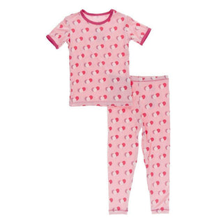 Celebration Print Bamboo Short Sleeve Pajama Set - Lotus Balloons Baby & Toddler Sleepwear