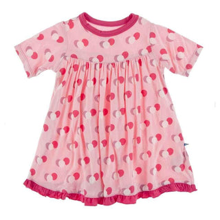 Celebration Print Bamboo Classic Short Sleeve Swing Dress - Lotus Balloons Baby & Toddler Dresses