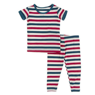 Celebrations Bamboo Short Sleeve Pajama Set - USA Stripe Baby & Toddler Sleepwear