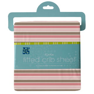 Bamboo Crib to Twin Fitted Sheet - Neapolitan Stripe KicKee Pants Size: One Size