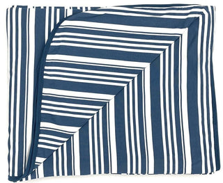 Custom Bamboo Double Layer Throw Blanket - Fishing Stripe with Fishing Stripe Reverse Swaddling & Receiving Blankets