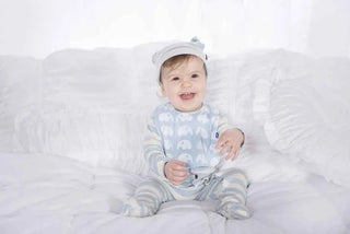Essentials Boys Bamboo Footie with Snaps, Pond Stripe KicKee Pants Size: Newborn