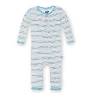 Bamboo Fitted Coverall - Boy Desert Stripe Baby & Toddler Sleepwear