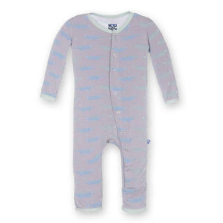 Bamboo Fitted Coverall - Feather Lizard Baby & Toddler Sleepwear