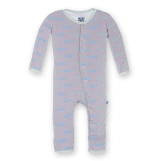 Bamboo Fitted Coverall - Feather Lizard Baby & Toddler Sleepwear