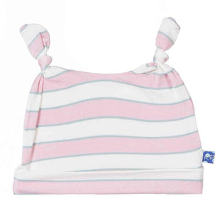 Girl's Bamboo Double Knot Hat, Girl Musical Stripe Baby & Toddler Hats