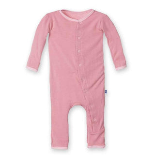 Girl's Bamboo Fitted Applique Coverall - Desert Rose Wild Horses Baby & Toddler Sleepwear