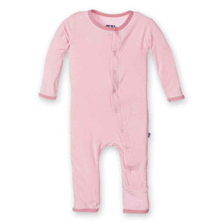 Girl's Bamboo Fitted Applique Coverall - Lotus Porcupine Baby & Toddler Sleepwear