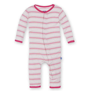Girl's Bamboo Fitted Coverall - Girl Desert Stripe Baby & Toddler Sleepwear