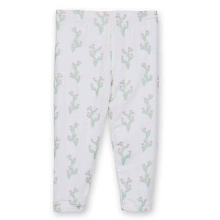 Girl's Bamboo Legging with Bows, Natural Cactus Baby & Toddler Bottoms