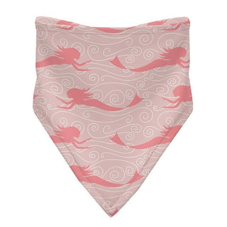 Girl's Print Bamboo Bandana Bib (Set of 3) - Baby Rose Mermaid, Flotsam Stripe & Strawberry Narwhal Bibs