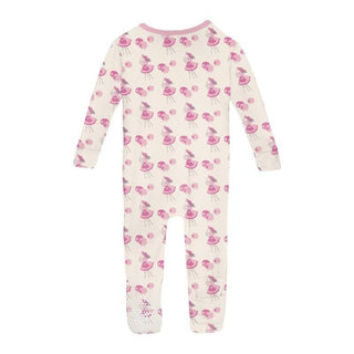 Girl's Print Bamboo Convertible Sleeper with Zipper - Natural Little Bo Peep Baby & Toddler Sleepwear
