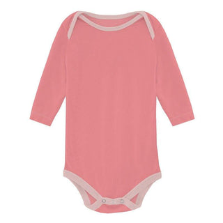 Girl's Print Bamboo Long Sleeve One Piece (Set of 2) - Baby Rose Mermaid & Strawberry Baby One-Pieces
