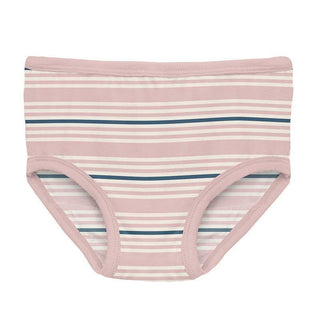 Girl's Print Bamboo Underwear - Flotsam Stripe Toddler Underwear