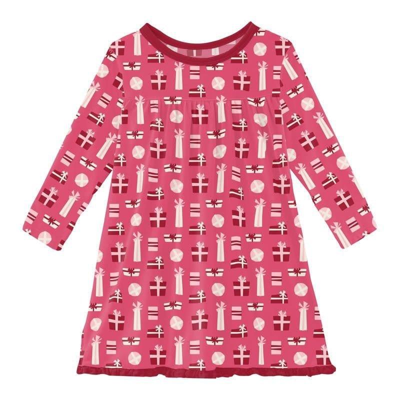 12 month long sleeve dress Fiesta Stripe Infant Long Sleeve Dress & Bloomer Set Pink Multicolor