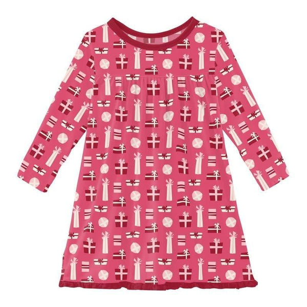 navy blue dress for baby girl Winter Rose Velvet Adora Swing Dress – Deadly is the Female main image 0