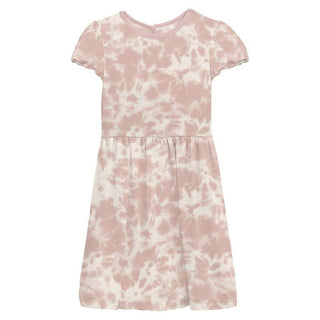 Girl's Print Bamboo Flutter Sleeve Twirl Dress - Baby Rose Tie Dye Baby & Toddler Dresses