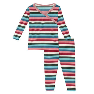 Kickee Pants Snowball Multi Stripe